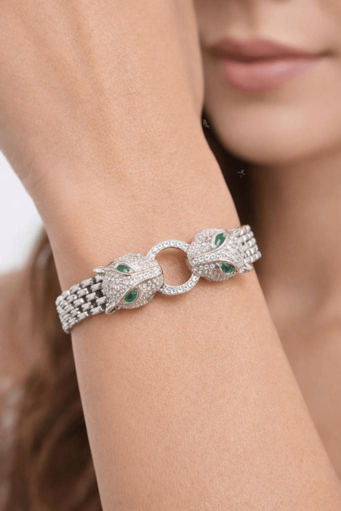 Silver Tiger Bracelet for Girls | 925 Sterling Silver Cute & Stylish Bracelet