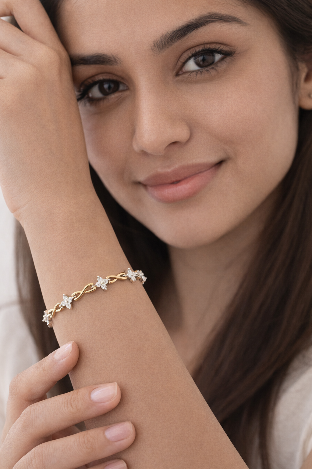 Star. Italian silver Bracelet