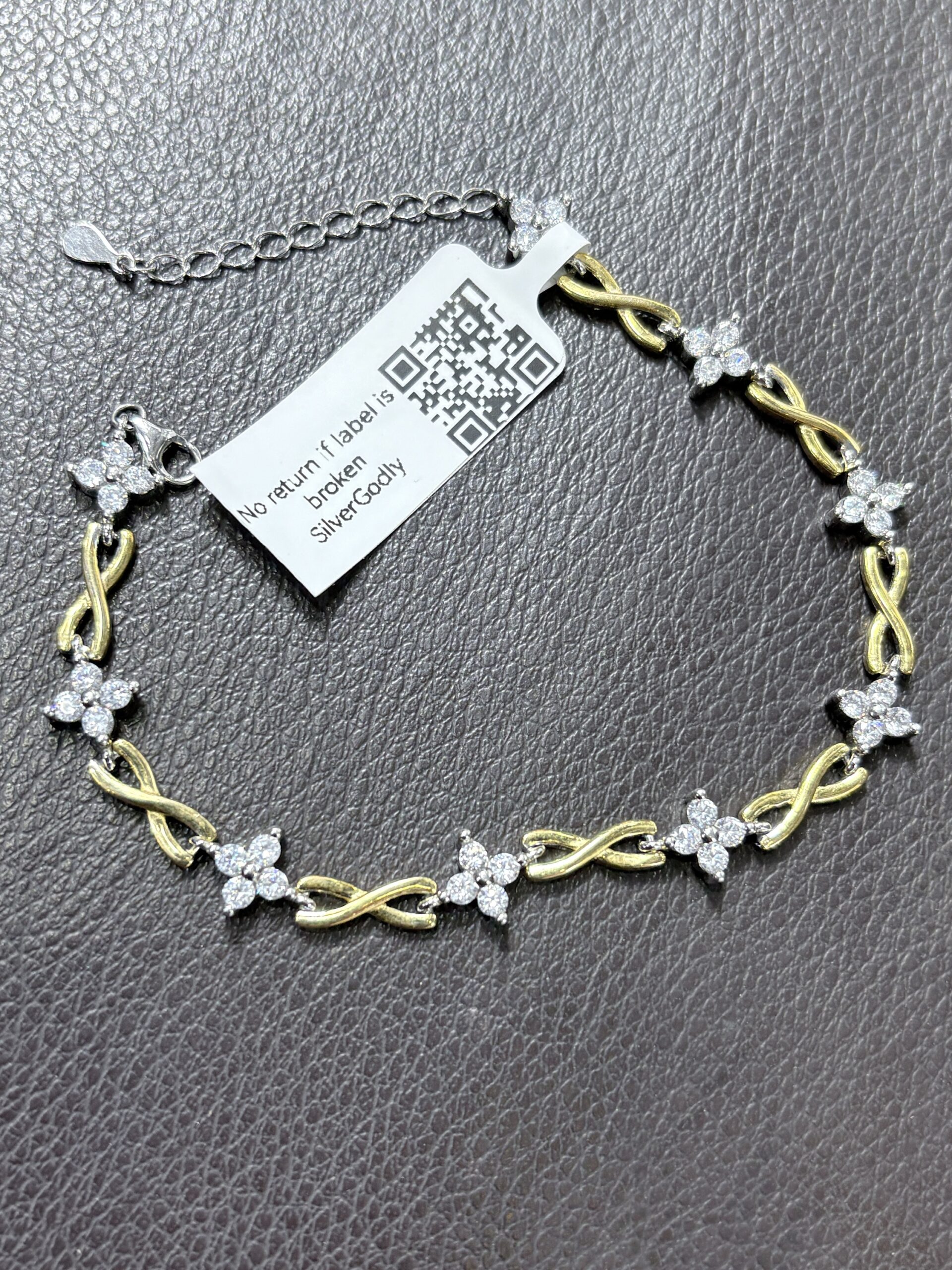 Star. Italian silver Bracelet - Image 3