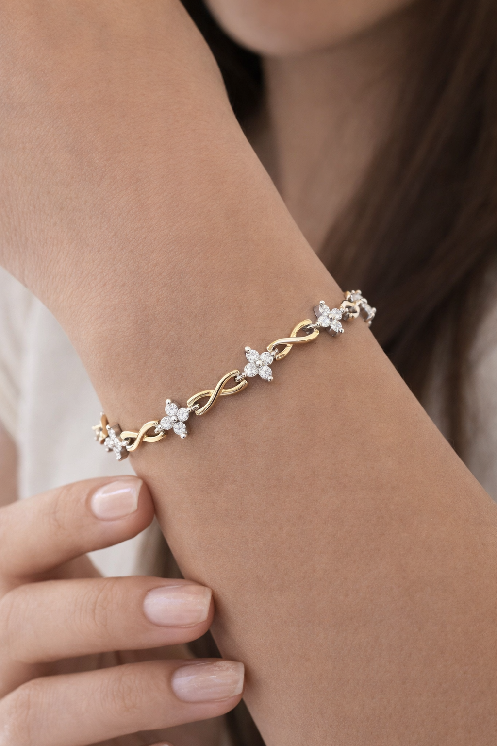Star. Italian silver Bracelet - Image 2