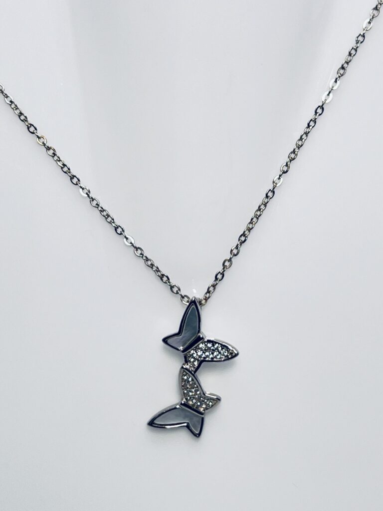 925 Silver Butterfly Pendant Chain – Elegant & Stylish