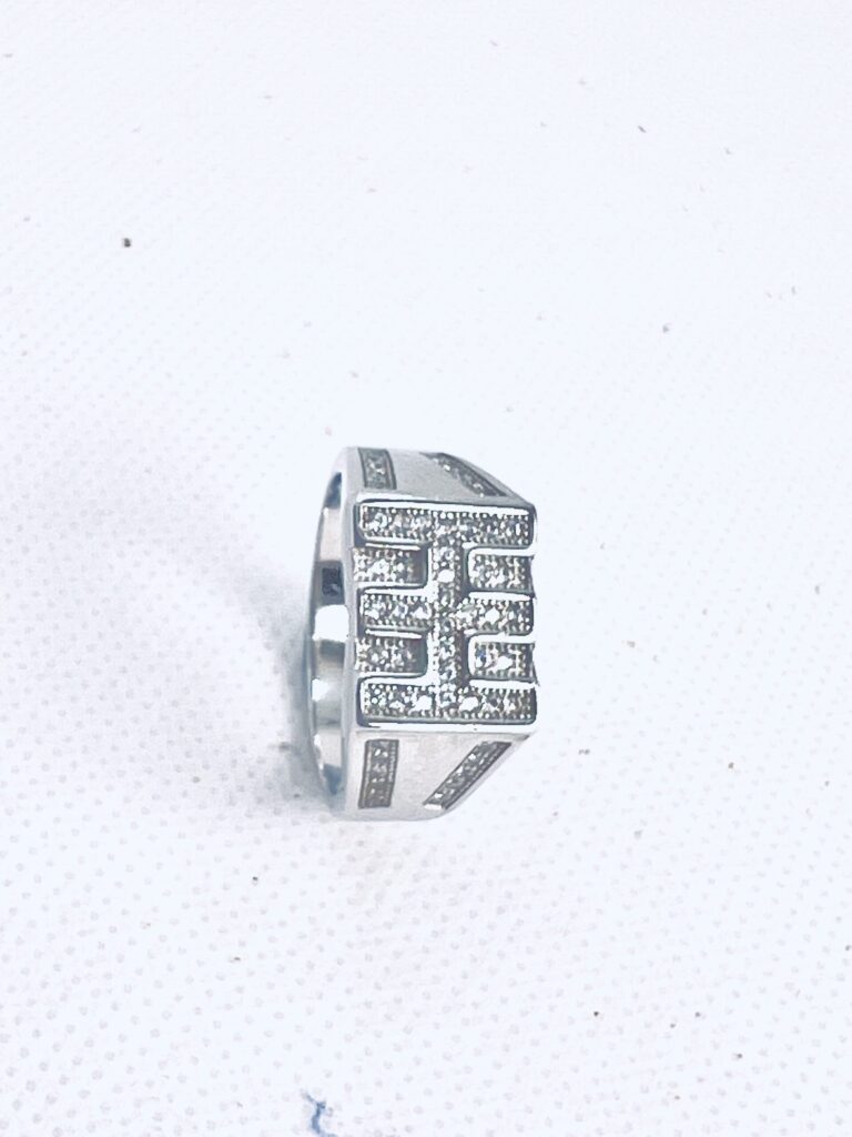 Bold Geometric 925 Silver Men’s Ring