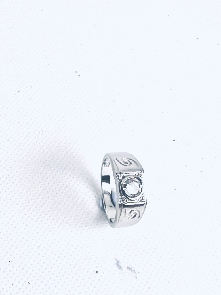 Classic Solitaire 925 Sterling Silver Men’s Ring
