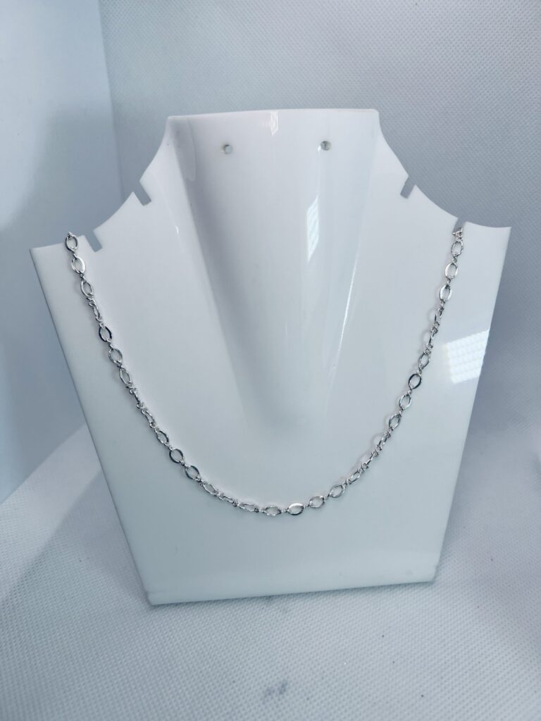 925 Sterling Silver Oval Link Chain for Men