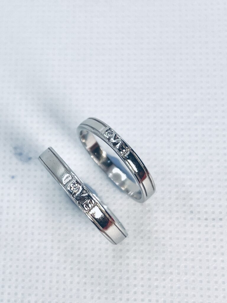 Silver Adjustable Couple Ring – LOVE Engraved Matching Bands