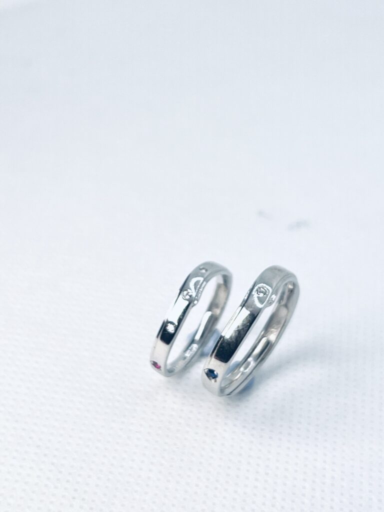 925 Sterling Silver Adjustable Couple Ring – Love Engraved Band